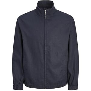 JACK & JONES Heren Jprccwinston Linen JKT Pls korte jas, navy, 4XL