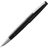 LAMY 2000 vulpen 001 - vulpen van polycarbonaat en roestvrij staal in de kleur mat zwart, gestreept / 14 kt. gouden veer, platina veredeld - veersterkte EF