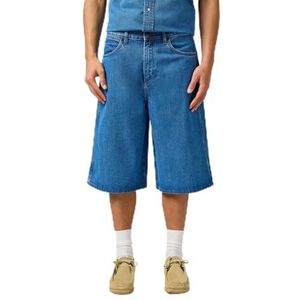 Wrangler Heren Jort Denim Shorts, mid stone, 28W