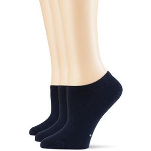 POMPEA Katoenen enkelsokken (verpakking van 3 stuks) voor dames, blauw (blauw 0070), 39-42