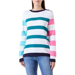 Armor Lux Pullover Color Block, wit/Deepl/Aquas/Petunia/, S