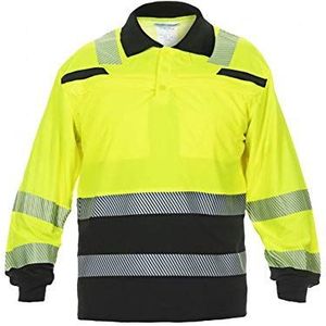 Hydrowear 040460YB Tanna poloshirt met lange mouwen, geel/zwart, maat 3XL