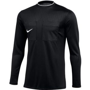 Nike Heren Top Met Lange Mouwen M Nk Df Ref Ii Jsy Ls, Zwart/Wit, DH8027-010, XL