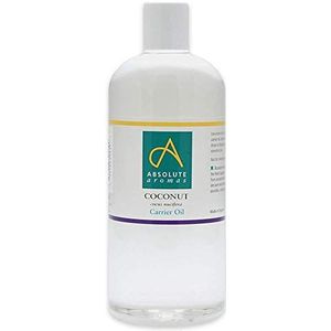 Absolute Aromas Gefractioneerde Kokosolie 500 ml - 100% Pure, Ongeparfumeerde en Natuurlijke Basisolie - Voor Massage, Aromatherapie en Etherische Olie Mengsels - Gebruik op Haar en Huid