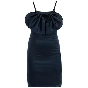 SIDONA Dames Slipdress Mini Dress, marineblauw, M