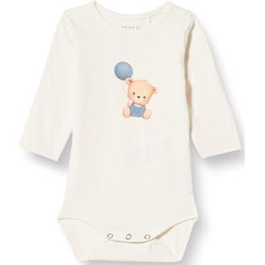 NAME IT Babyjongens Nbmraktor Ls Body, wit, 56 cm