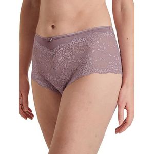 CALIDA Sensual Secrets Panty, Regular Cut dames, met delicaat, licht transparante kant, elderberry, 48-50