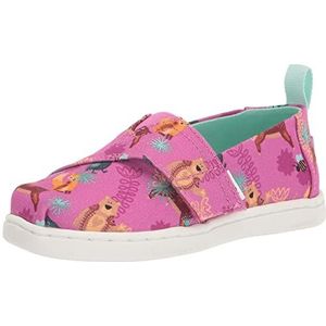 TOMS TINY ALPARGATA Loafer Plat meisjes, Roze Donker Fuchsia, 19.5 EU