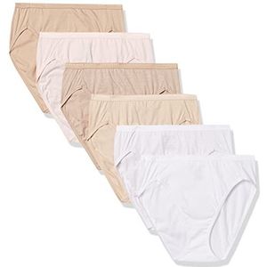 Hanes Womens Ultimate Breathable Cotton Hi-Cut 6-Pack, 10