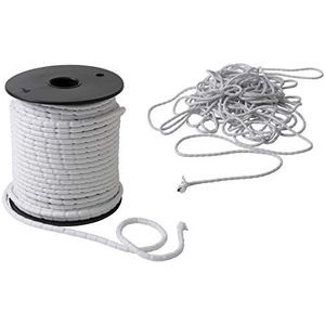 IPEA Loodvlechtwerk - 10 meter - touw voor gordijnen, stoffen, muskietennet, verschillende gramma's, gewichtsgewicht - kleur wit - 25 g/m?