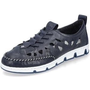 Rieker Dames 49956 Blotevoetenschoen, blauw, 37 EU