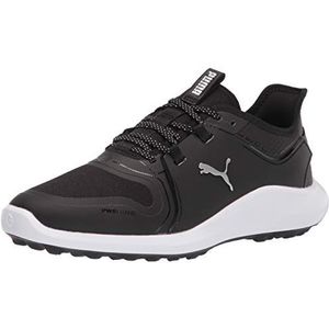 PUMA Heren Ignite Fasten8 golfschoen, Puma Zwart Puma Zilver Puma Wit, 40.5 EU