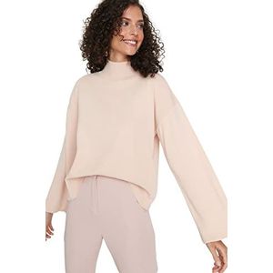 Trendyol Vrouwen hoge hals Plain Regular Sweater Sweater, Roze, L, roze, L