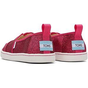 TOMS Alpargata Loafer Flat voor meisjes, Donkerroze Glitter, 33 EU