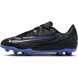 Nike Jr Phantom Gx Club Fg/MG, sneakers voor kinderen en jongeren, Black Chrome Hyper Royal, 35.5 EU