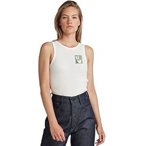 G-STAR RAW, Dames Wafel Slim Tank Top, Weiß (Melk C983-111), XS