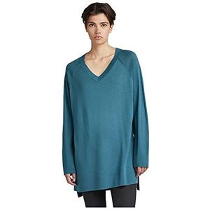 G-STAR RAW Dames Oversized v Knit Sweater, Blauw (Dragonfly B692-D304), XS