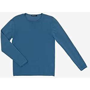 Gianni Lupo Trui met ronde hals, blauw, L voor heren