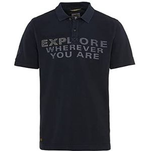 camel active Heren 409965/7P08 Polo, nachtblauw, M