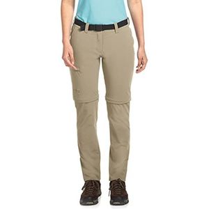 Maier Sports dames Inara slim zip wandelbroek, afritsbare outdoorbroek, trekkingbroek met afneembare broekspijpen, slim fit