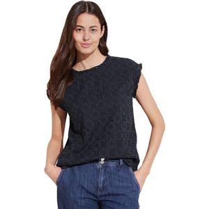 STREET ONE Crochet blouse, blauw (deep blue), 38