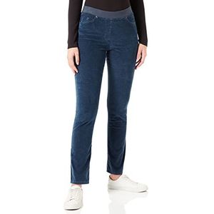 Raphaela by Brax Dames Style Pamina Rondom Jersey Slip Soft Corduroy Slim Broek, blauw (vintage blauw), 40W x 32L