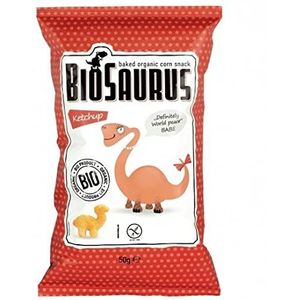 Organique BioSaurus Ketchup Babe, de knapperige maissnack (1 x 50 g)