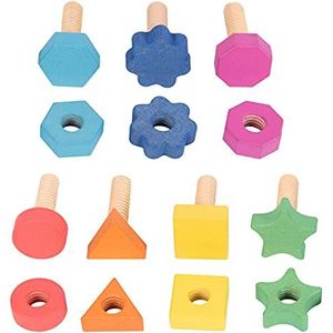 Tickit RAINBOW WOODEN NUTS & BOLTS