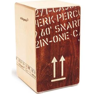 Schlagwerk Cajon 2inOne rood. H 49cm rood