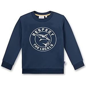 Sanetta Jongens 126318 Sweatshirt, Blue Air, 98, Hemelsblauw, 98 cm