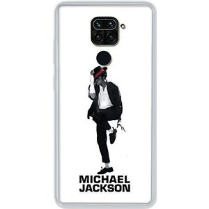 Beschermhoes voor Xiaomi Redmi Note 9, Michael Jackson, wit