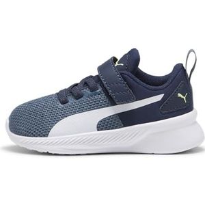 PUMA Flyer Runner V Inf Sneakers voor kinderen, uniseks, Club Navy Gray Skies PUMA White, 21 EU