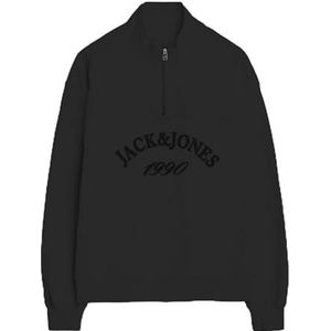 JACK & JONES Jorbleecker Branding Sweat High Neck Bf, zwart, XXL