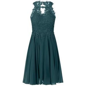APART Fashion Cocktailjurk voor dames, donkergroen, 34