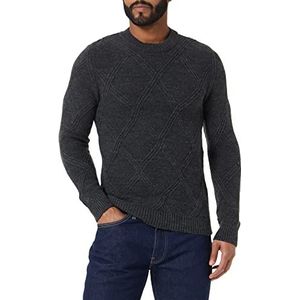 Sisley Mens L/S 1076S100W sweater, antraciet 508, S