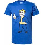 FALLOUT 4 Men's Vault Boy keurt top, blauw, klein, Blauw, S