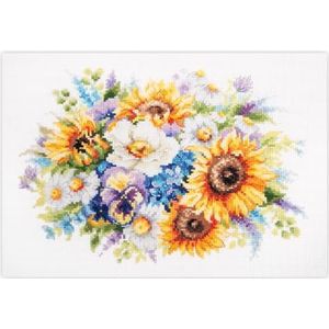 Bothy Threads Kruissteekset zonnebloemen, 31x31cm, XAC4