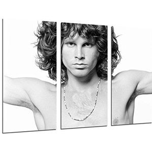 MULTI Houten Afdrukken Art Print Box Ingelijste Beeld Muur Opknoping - Jim Morrison, Leyenda Muziek, (Totale Grootte: 38,2"" x 24,4""), - Ingelijst En Klaar Om Hang - ref. 26498