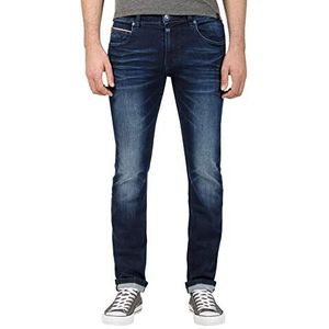 Timezone Scotttz Skinny jeans voor heren, blauw (Aged Navy Wash 3322), 32W / 34L