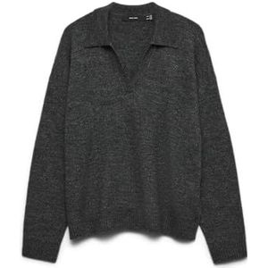 VERO MODA - VMLEFILE - Trui - Grijs Gemêleerd - Losse Pasvorm