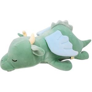 Nemu Nemu Animals 6202740 Pluche dier, drak drago, knuffeldier, extra zacht en behaaglijk, knuffeldier, ontworpen in Japan, knuffelkussen, maat XXL, 70 cm