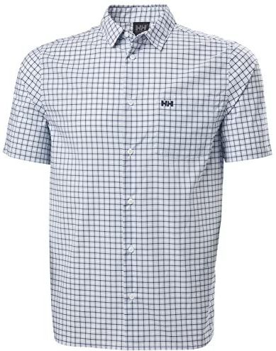 Helly Hansen Heren Fjord Quick Dry Shirt met korte mouwen 2.0, 001, wit, L