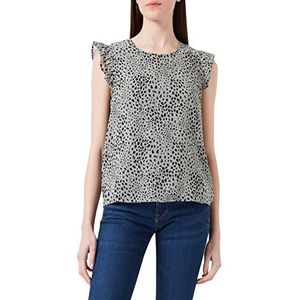 ONLY ONLANN Star S/L Frill NOOS PTM Top, Seagrass/AOP: Dot Leo, XXS, Seagras/Aop:dot Leo, XXS