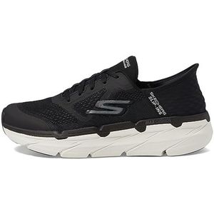 Skechers Heren Max Cushioning Slip-Ins-Athletic Workout Running Wandelschoenen met Memory Foam Sneaker, Zwart/Wit, 45.5 EU