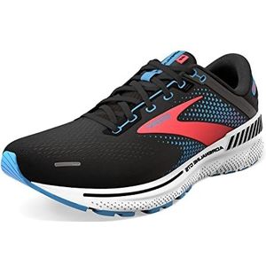 Brooks 1203531b080, hardloopschoenen voor dames, Zwart Black Lake Blue Coral, 38.5 EU