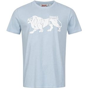 Lonsdale Endmoor T-shirt voor heren, pastelblauw/wit, XL