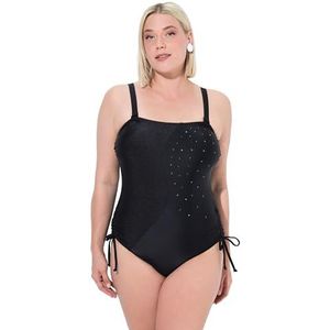 Ulla Popken - Shaping-badpak - Zwart