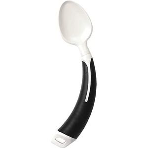 Shine - Gebogen Bestek - Eethulp voor Volwassenen - Zwart - Vork en Lepel voor Rechts- en Linkshandigen