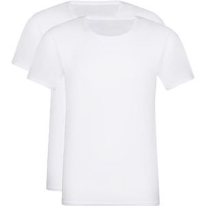 DIM EcoDim T-shirt met korte mouwen voor heren, 2 stuks, Wit, XL