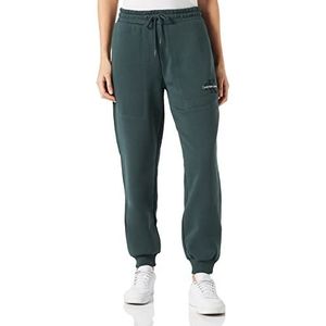 Calvin Klein Jeans Dames MONOLOGO joggingbroek met manchetten, donker zeewier, 3XL